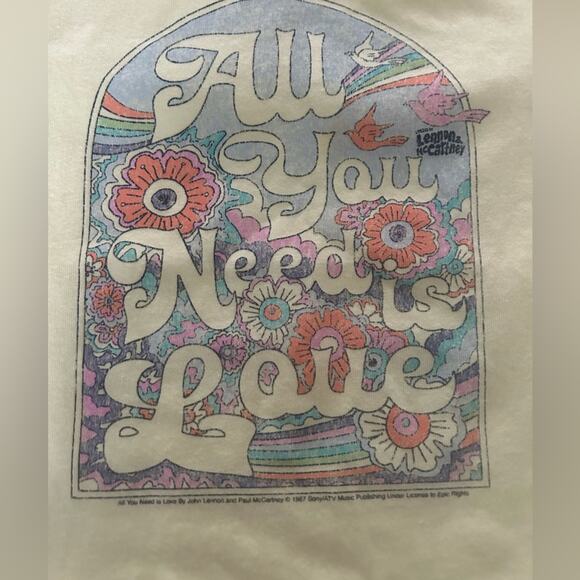 Beatles All you need is love tee Size 4 year old - Picture 6 of 7